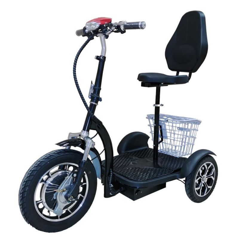 Электросамокат трицикл Zappy Lux Comfort PRO со спинкой и задним ходом